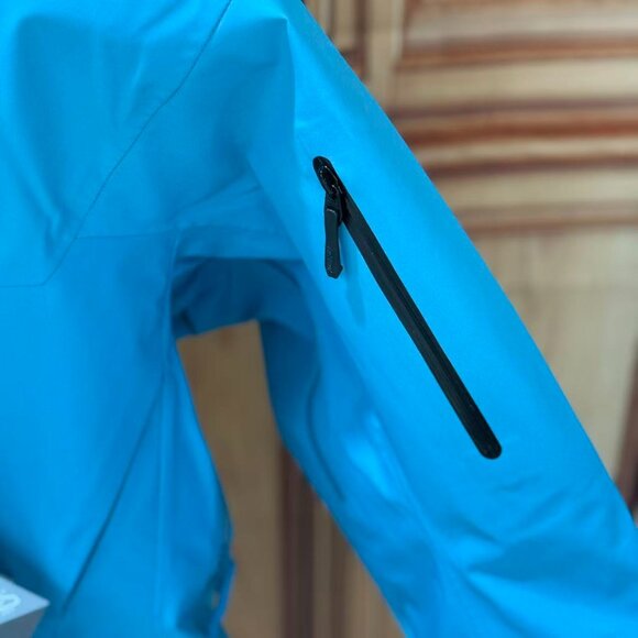 Arc'teryx Blue GORE-TEX Down Jacket, Outdoor Windproof and Warm Hooded Jacket - Picture 5 of 8